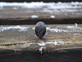 Pánske šperky - Rutil v krištáli strieborný prsteň - 10375943_