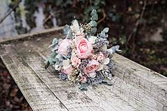 Kytice pre nevestu - Romantický boho kvetinový set "láskou pretvoriť" na ukážku - 10375364_