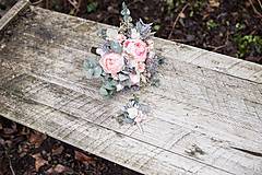 Kytice pre nevestu - Romantický boho kvetinový set "láskou pretvoriť" na ukážku - 10375371_