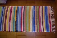 Úžitkový textil - Tkaný koberec pestrofarebný  5 - 10378005_
