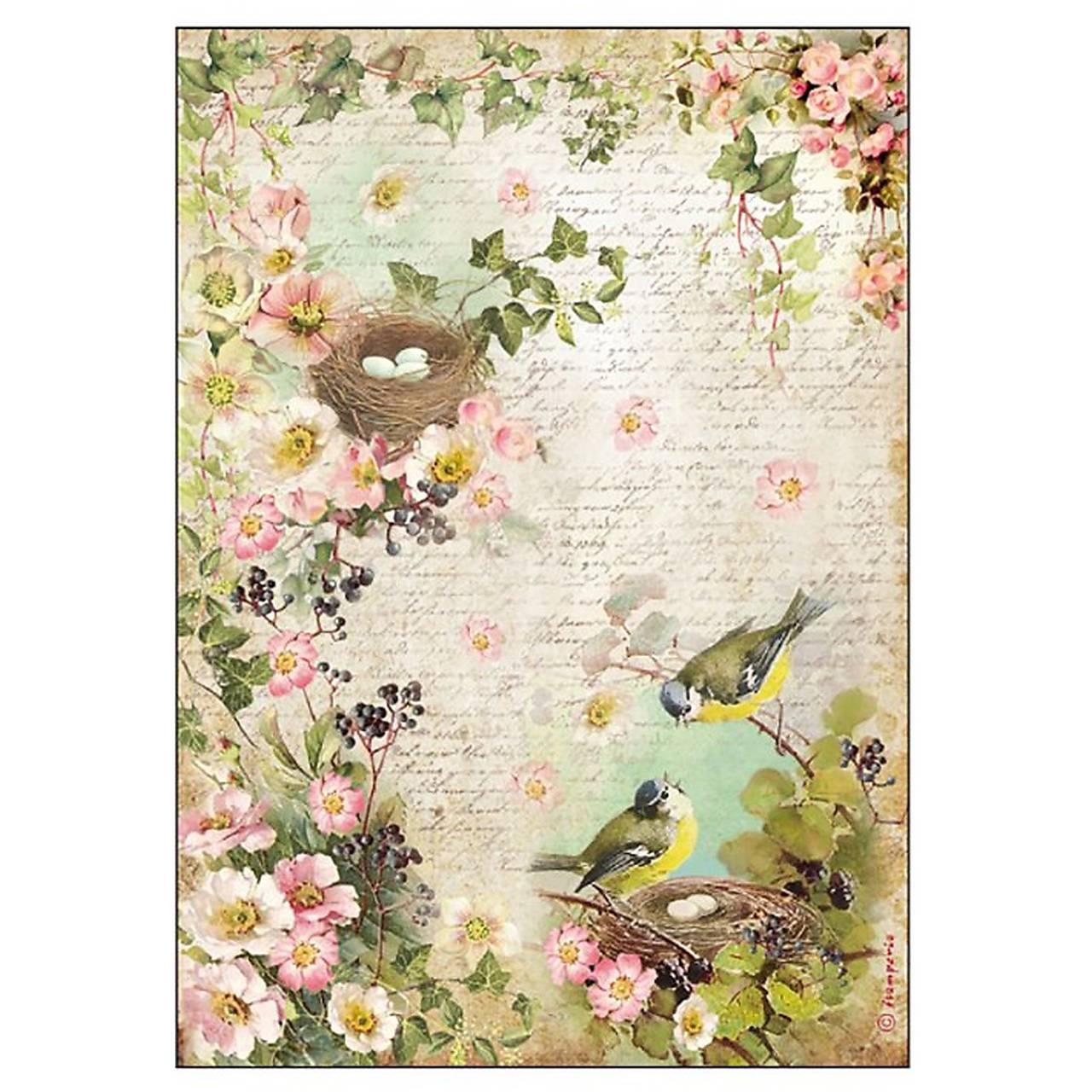 Ryžový papier na decoupage -A4-Stamperia - DFSA4179