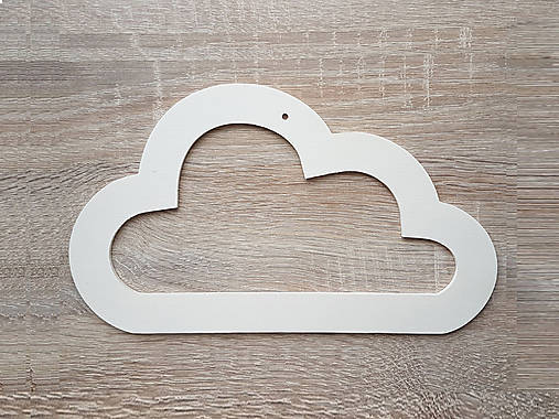Drevený oblak 25x13,5cm