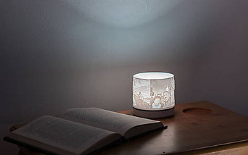 Svietidlá - 3D foto lampa  (lampa modrým kruhom) - 10387808_