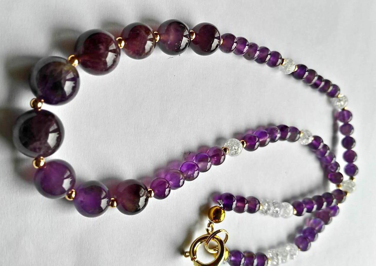 Ametyst náhrdelník ochrany