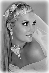 Sady šperkov - Svatební motýl souprava - 10389737_