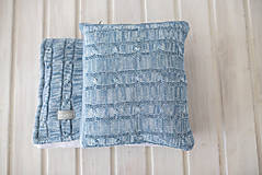 Teplá deka a vankúšik pre chlapčeka, OEKO-TEX® - Melír/Denim