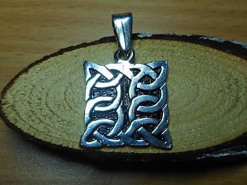Pánske šperky - celtic amulet -prepletaný symbol (amulet -prívesok) - 10396543_