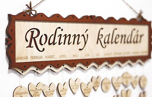 Papiernictvo - Rodinný kalendár - tabuľka - 10395868_