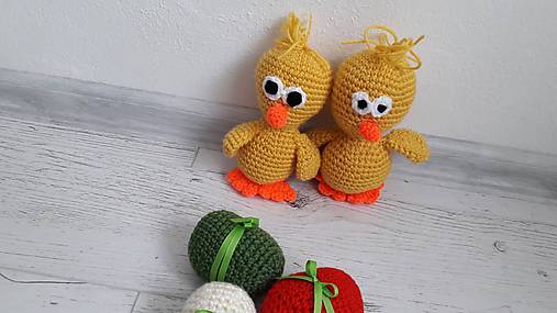 Dekorácie - kuriatko - veľkonočná dekorácia - 10399669_