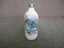 Nádoby - sklenená fľaša - dekupáž - 10403196_