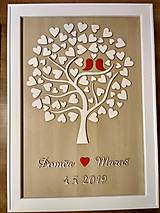 Darčeky pre svadobčanov - Kniha hostí - svadobný strom - 10405144_