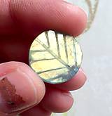 Minerály - Labradorit obojstranne vyrezávaný kabošon kruh LV - 10409653_