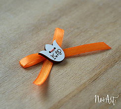 Svadobné pierka - Svadobné pierka oranžové, tulipán - 10407810_