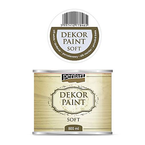 Dekor paint soft chalky, 500 ml, kriedová farba (prírodná biela)