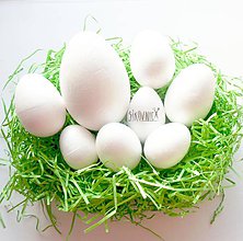 Polotovary - AKCIA!!!!   polystyrénové vajce - rôzne veľkosti  (5 cm (balenie 10 ks)) - 10406660_