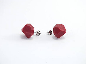 Náušnice - Náušnice krystal ruby red - 10409344_