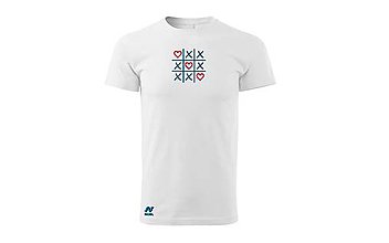 Pánske oblečenie - Vyšívané pánske tričko s výšivkou Tic Tac Love - 10407247_