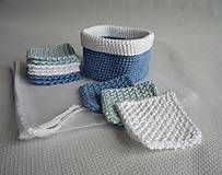 Úžitkový textil - Kozmetické tampóny sada - štvorec - 10407602_