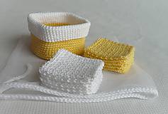 Úžitkový textil - Kozmetické tampóny sada - štvorec - 10407611_