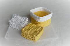 Úžitkový textil - Kozmetické tampóny sada - štvorec - 10407612_