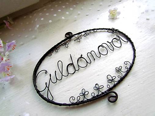 Tabuľky - ceduľka s ornamentom (s 2 ornamentmi) - 10408823_