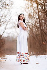 Sukne - Dámska sukňa dlhá  Lúčne kvety - 10410606_