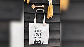 Nákupné tašky - ♥ Plátená, ručne maľovaná taška ♥ - 10416259_