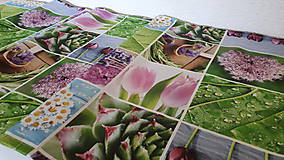 Úžitkový textil - Jarný set  (Stredový obrus kvetinovy 135×40 cm) - 10420227_