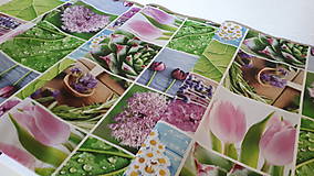 Úžitkový textil - Jarný set  (Stredový obrus kvetinovy 135×40 cm) - 10420230_