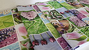 Úžitkový textil - Jarný set  (Stredový obrus kvetinovy 135×40 cm) - 10420231_
