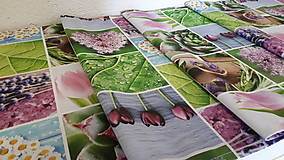 Úžitkový textil - Jarný set  (Stredový obrus kvetinovy 135×40 cm) - 10420238_