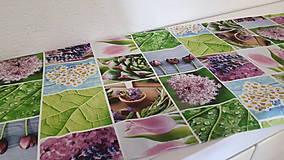 Úžitkový textil - Jarný set  (Stredový obrus kvetinovy 135×40 cm) - 10420239_