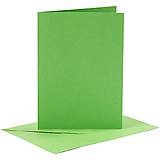 Papier - Pohľadnice a obálky zelené - 10,5x15 cm - 30% ZĽAVA - 10419092_