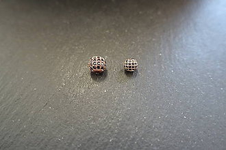 Korálky - Shamballa m. s čiernymi zirkónmi 1 - 6 / 8mm - 10419191_