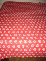 Úžitkový textil - Veľkonočný:sliepočky v srdiečkach 220x142 - 10418611_