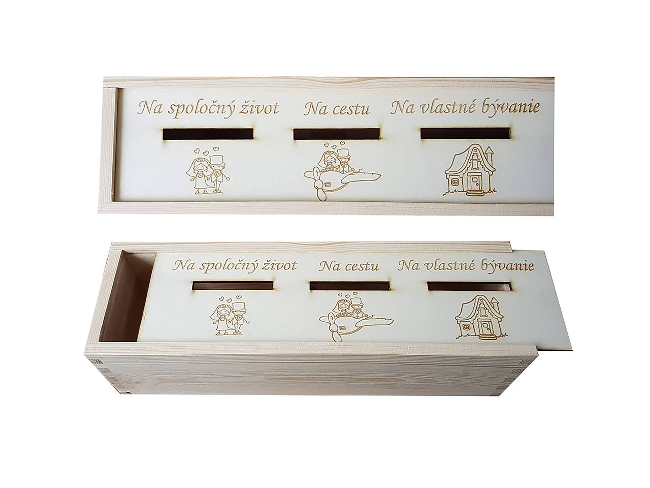 Drevená svadobná pokladnička na mieru