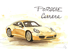 Kresby - Porsche Carrera, motivačný obraz :) - 10423845_
