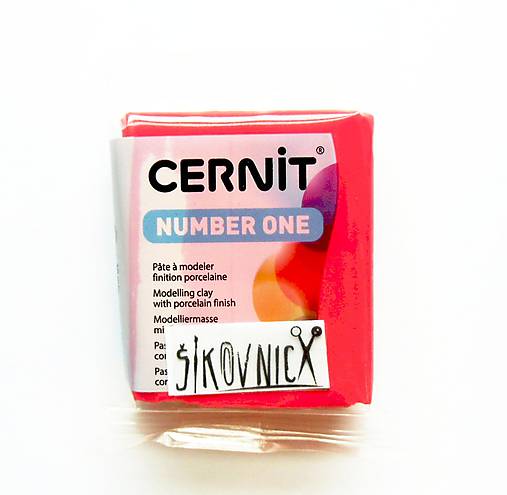 Cernit 56 g, NUMBER ONE (červená 400)
