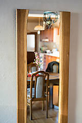 Zrkadlá - Drevené dubové zrkadlo - 10429317_