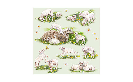  - Servítka "Spring with Lambs" 13312815 - 10429528_