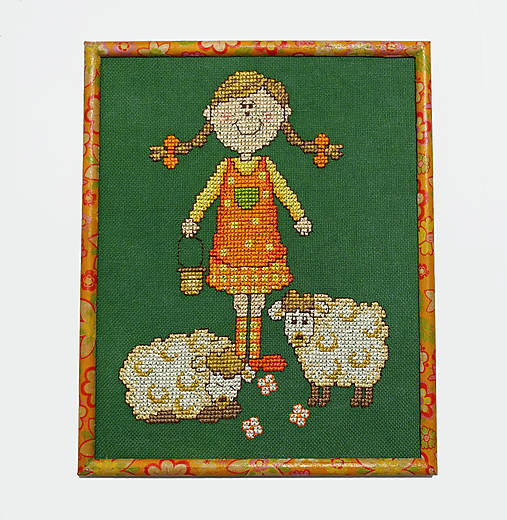  - Výšivka - Pásla ovečky - 10431020_