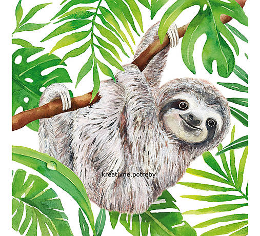  - Servítka "Tropical Sloth" 133-3241 - 10434227_