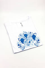 Topy, tričká, tielka - Modranské tričko s hroznom DÁMSKE - 10440461_
