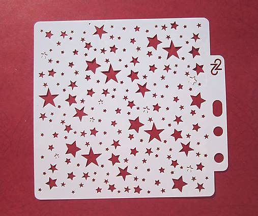 Nástroje - P4/ Šablóna-hviezdičky 13x13 cm - super akcia ! - 10441764_