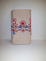Úžitkový textil - Maľovaný obrus stredový - béžový, 30 x 139 cm - 10438988_