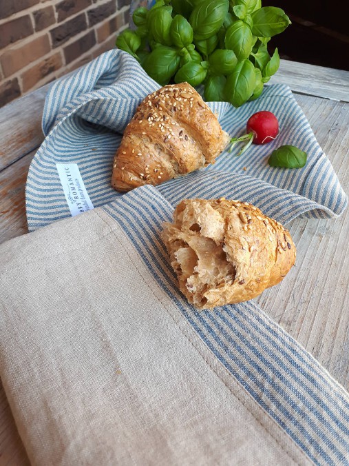 Úžitkový textil - Ľanový obrúsok Grandma's Choice II - 10441660_