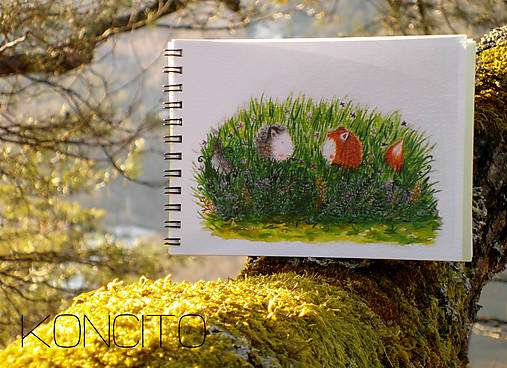 Papiernictvo - b l o k: vĺčko + líštička - 10444023_