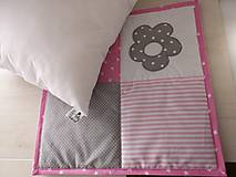 Detský textil - Patchwork súprava Pink & Grey - 10442501_