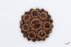 Brošne - brošňa Smoked Topaz  - 10443370_