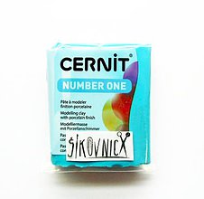 Modelovacie hmoty - Cernit 56 g, NUMBER ONE (modrý tyrkys 280) - 10442507_
